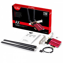 CUDY WE3000S - Eingebaut - Kabellos - PCI Express - WLAN / Bluetooth - 2400 Mbit/s