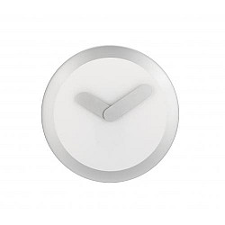 NeXtime klok 2615zi Focus, Ø25 cm, Wall, White/ Silver