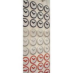 NeXtime klok 2615zi Focus, Ø25 cm, Wall, White/ Silver