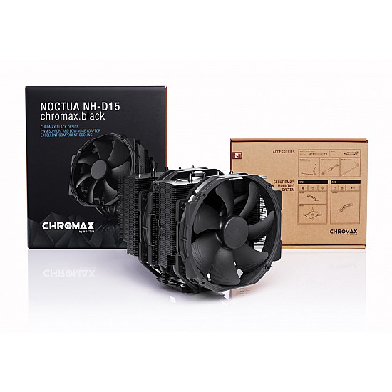 K Cooler Multi Noctua NH-D15 Black 1700, 1200, 115x, AM3/4/5, 2011, 2066