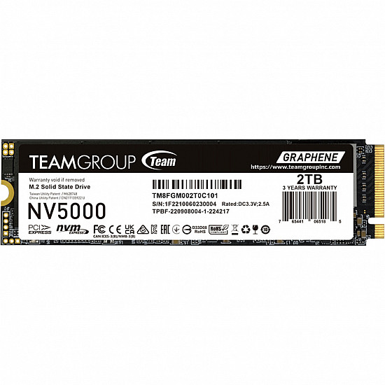 SSD Teamgroup 2TB NV5000 TM8FGM002T0C101 PCIe M.2 PCIe 4.0 x4