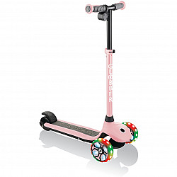 One K E-Motion Plus 4 Plus, E-Scooter rosa, mit Leuchtrollen