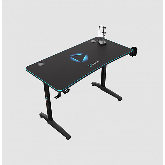 Onex | Gaming Desk w/Cup holder, headset hook, Gamepad holder, Full coverage mouse pad | GD1200H | Black