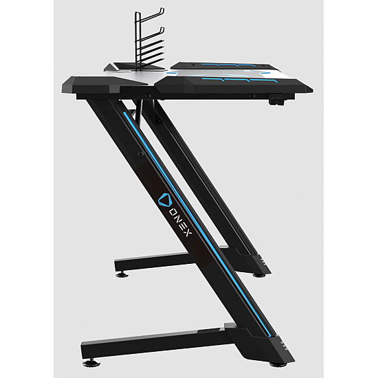 Onex | RGB Gaming Desk w/Cup holder, headset hook, Gamepad holder, 114cm(w) | GD1200Z | Black