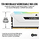 Corsair Vengeance RGB PRO SL operatyvinė atmintis su 32GB, 3200MHz, balta 2025
