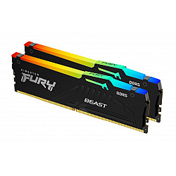 Operatyvinė atmintis Kingston FURY Beast RGB 64GB DDR5 6000MT/s CL30 (2x32GB) DIMM
