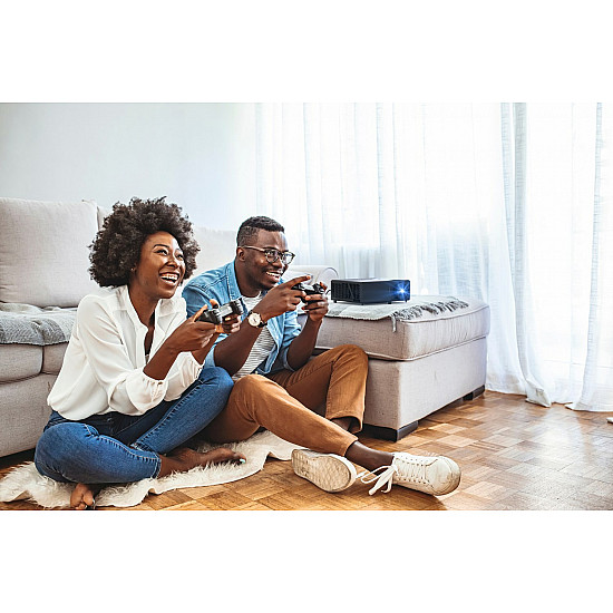 UHZ55 Laser Projector, 4K UHD, home theater, puremotion, 4ms input lag, android launcher, app market