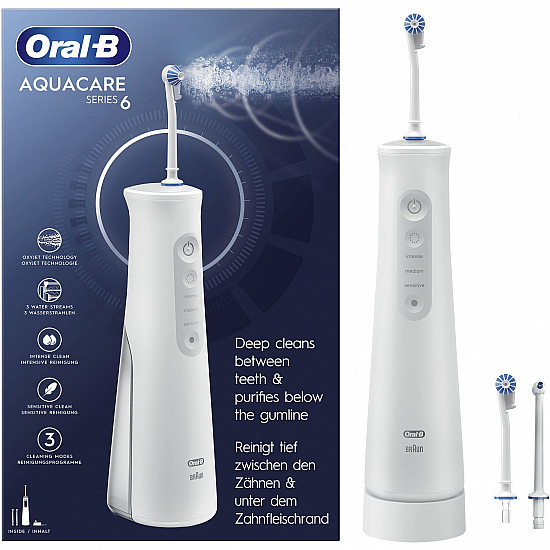 Oral-B Aquacare 6 Pro-Expert Mundskylning Hvid