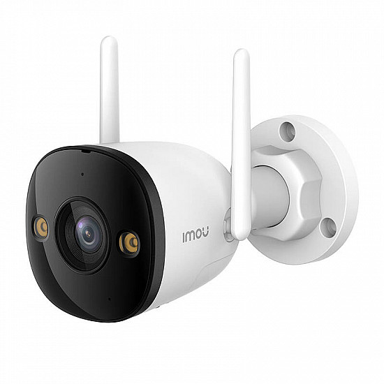 Imou Bullet 3, Smart full color night vision Wi-Fi IP camera, 3MP, 1/2.8 progressive CMOS, H.265/H.264, 2.8mm lens, FOV 104°, IR up to 30m, 8x digital zoom, 1x RJ45, micro SD up to 256GB, Built-in Mic & Speaker, 110dB Siren and spotlight