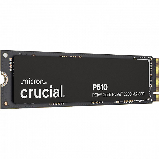 SSD CRUCIAL P510 2TB M.2 PCIe Gen5 NVMe TLC Write speed 8700 MBytes/sec Read speed 10000 MBytes/sec TBW 1200 TB CT2000P510SSD8