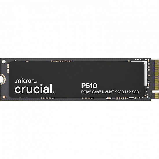 SSD CRUCIAL P510 2TB M.2 PCIe Gen5 NVMe TLC Write speed 8700 MBytes/sec Read speed 10000 MBytes/sec TBW 1200 TB CT2000P510SSD8