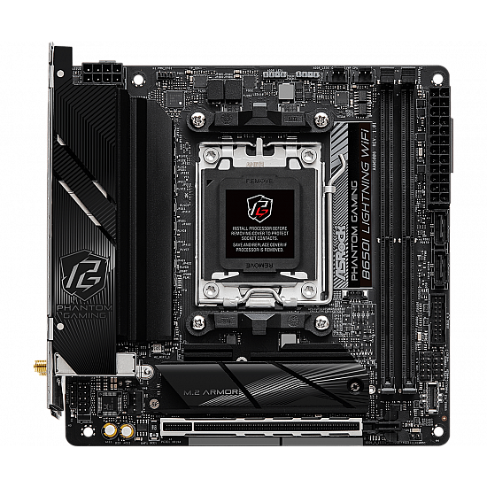 ASRock B650I Lightning WiFi mini ITX plokštė su DDR5 ir Wi-Fi 6E, skirta žaidimams 2025