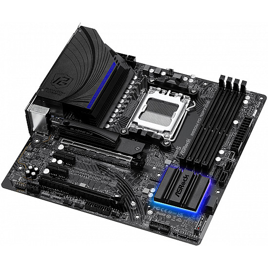 ASRock B650M PG Riptide pagrindinė plokštė su DDR5, PCIe 5.0, Gen5 M.2 2025