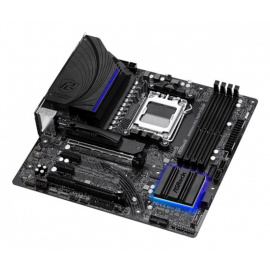 ASRock B650M PG Riptide pagrindinė plokštė su DDR5, PCIe 5.0, Gen5 M.2 2025