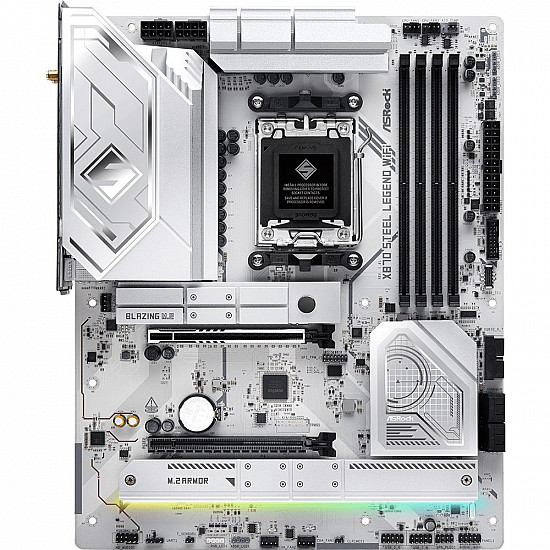 ASRock X870 STEEL LEGEND WIFI pagrindinė plokštė su DDR5, PCIe 5.0, WiFi 7 2025