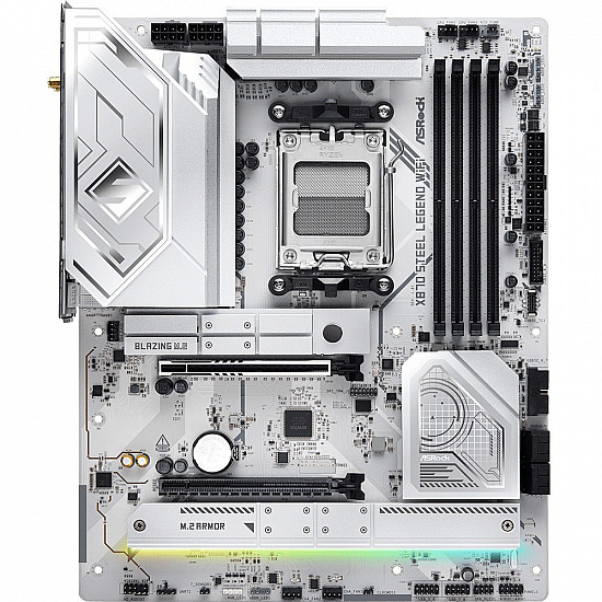 ASRock X870 STEEL LEGEND WIFI pagrindinė plokštė su DDR5, PCIe 5.0, WiFi 7 2025