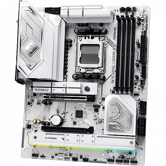 ASRock X870 STEEL LEGEND WIFI pagrindinė plokštė su DDR5, PCIe 5.0, WiFi 7 2025