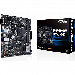 Pagrindinė plokštė ASUS Prime B450M-K II AM4 DDR4 mATX 64GB SATA M.2