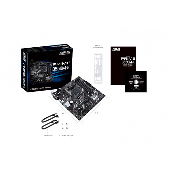 asus prime b550m-k micro atx pagrindinė plokštė su pci-e 4.0 ir m.2 2025