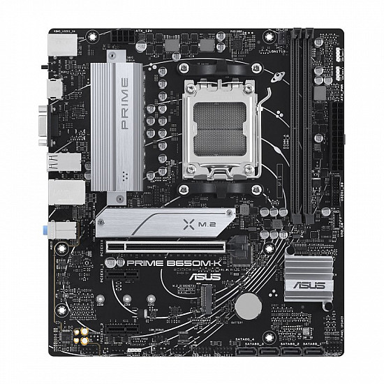 ASUS PRIME B650M-K AM5 DDR5 mATX plokštė su PCIe 5.0 2025