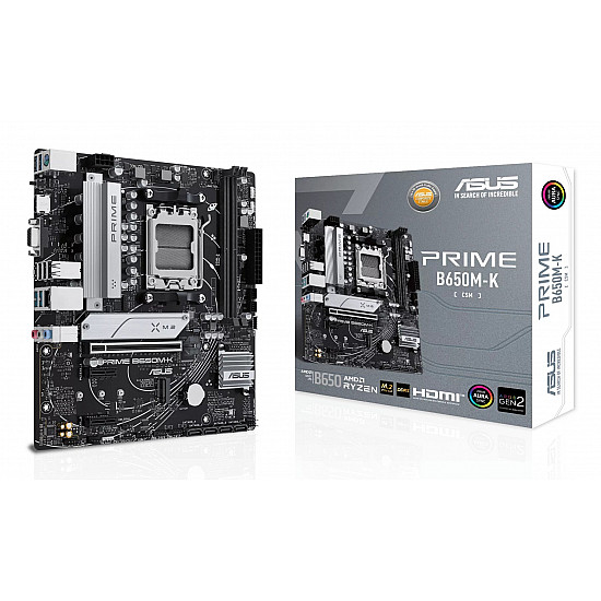 ASUS PRIME B650M-K AM5 DDR5 mATX plokštė su PCIe 5.0 2025