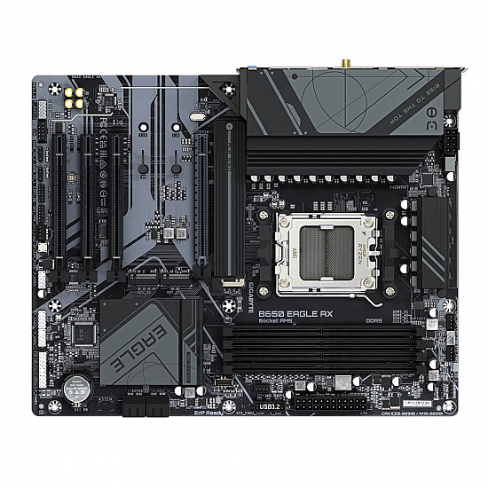 GIGABYTE B650 EAGLE AX 1.1 pagrindinė plokštė su DDR5, PCIe 5.0, WiFi 6E 2025