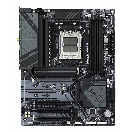 GIGABYTE B650 EAGLE AX 1.1 pagrindinė plokštė su DDR5, PCIe 5.0, WiFi 6E 2025