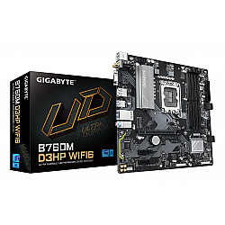 Pagrindinė plokštė GIGABYTE B760M D3HP WIFI6 DDR5 PCIe 4.0 USB-C WiFi6 mATX