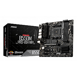 Pagrindinė plokštė MSI B550M PRO-VDH WIFI AM4 DDR4 PCIe 4.0 Micro-ATX