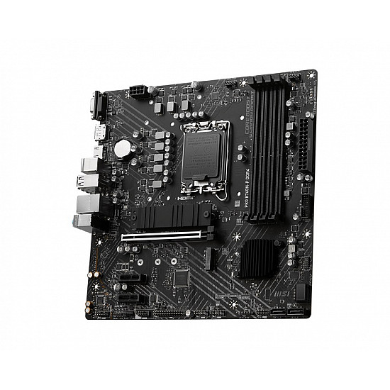 MSI PRO B760M-P DDR4 pagrindinė plokštė su DDR4, PCIe 4.0 mATX 2025
