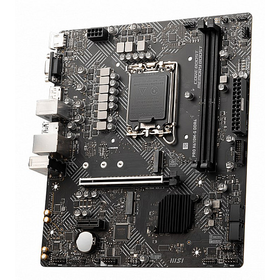 MSI PRO H610M G DDR4 pagrindinė plokštė su DDR4, M.2 USB3 2025