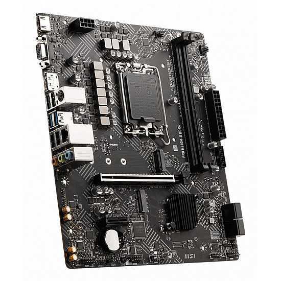 MSI PRO H610M G DDR4 pagrindinė plokštė su DDR4, M.2 USB3 2025