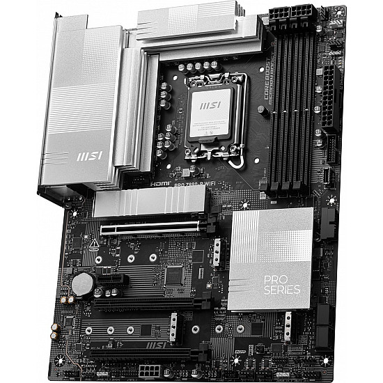 MSI PRO Z890-P WIFI DDR5 PCIe 5.0 WiFi 7 2025 MSI PRO Z890-P WIFI pagrindinė plokštė su DDR5, PCIe 5.0, WiFi 7 2025