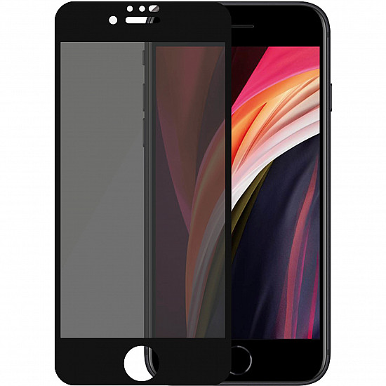 Black and Case Friendly Privacy Black for iPhone 6, 6s, 7, 8, SE 2. generation