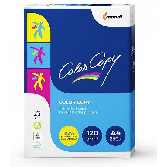 Paper copier office Mondi Color Copy 8687A12 (A4; 120 g/m2; 250 pcs. sheets; paper white; satin)
