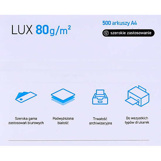 Paper copier office POLLUX (A4; 80g/m2; 500 sheets; white, matte)