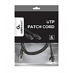 PATCH CABLE CAT6 UTP 1M/BLACK PP6U-1M/BK GEMBIRD