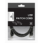 GEMBIRD PP6U-2M/BK Gembird UTP Cat6 Patch cord 2 m black