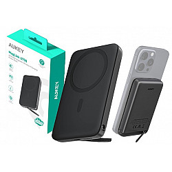 Magnetic powerbank Aukey PB-MS01, 6700mAh, 15W (black)