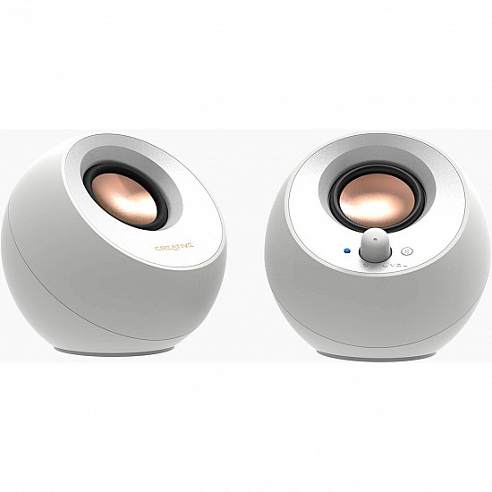 Creative Labs Pebble V3 weiss Bluetooth USB-C Klinke - Lautsprecher - Bluetooth