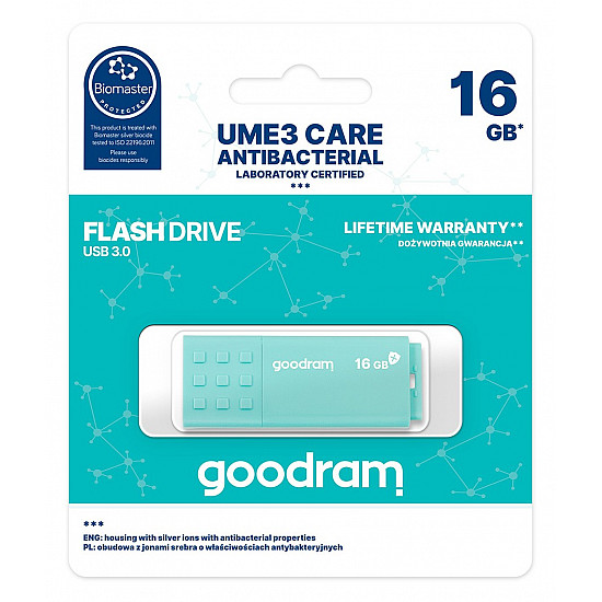 FLASHDRIVE USB 3.0 GOODRAM 16GB UME3 CARE