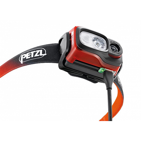 Petzl SWIFT RL Black, Orange, White Headband flashlight LED
