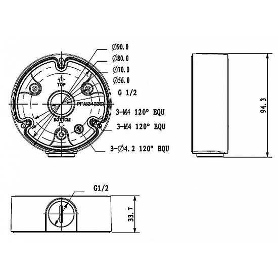 DAHUA DH-PFA135 Junction box