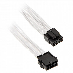 8-pin EPS12V extension 50cm - sleeved white