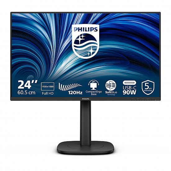 PHILIPS 24B2U3301/00 23.8inch IPS FHD 60Hz 300cd/m2 4ms HDMI 1.4 DP 1.4 USB-C USB-Ax4 RJ45 Speakers pivot