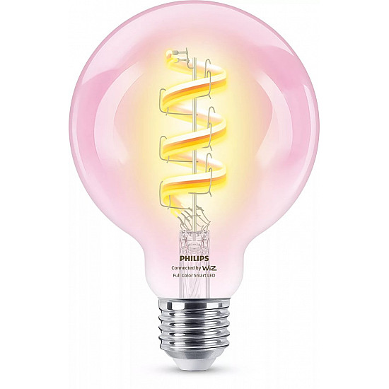 Philips Smart WiFi Filament Clear G95 RGB E27 6.3 W Full Color