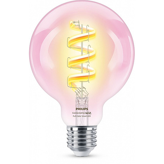 Philips Smart WiFi Filament Clear G95 RGB E27 6.3 W Full Color