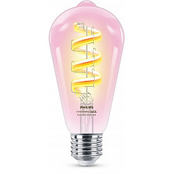 Philips Smart WiFi Filament Clear ST64 RGB E27 6.3 W Full Color