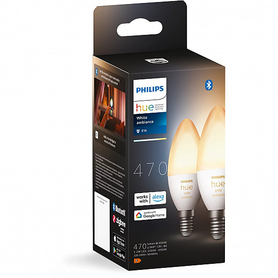 Smart Light Bulb PHILIPS Power consumption 4 Watts Luminous flux 470 Lumen 6500 K 220V-240V Bluetooth 929002294404