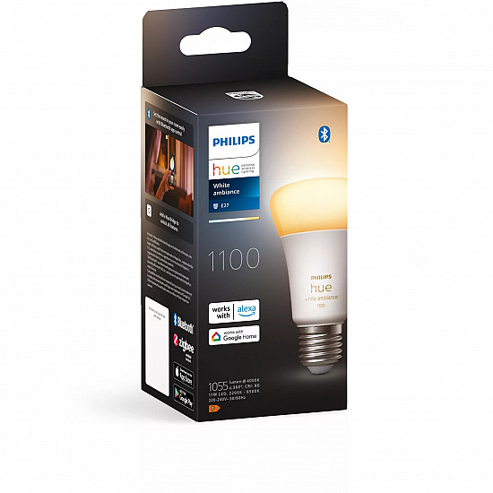 Smart Light Bulb PHILIPS Power consumption 8 Watts Luminous flux 1100 Lumen 4000 K 220V-240V Bluetooth 929002468401